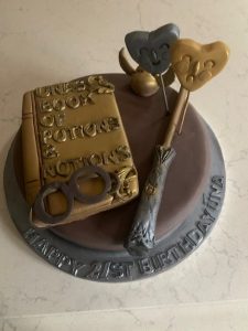 Book of potions cake